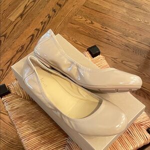 Cole Haan NEW manhattan ballet flat in sandstone patent sz 9.5